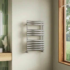 Toasty Eden Brushed Nickel Heated Towel Rail