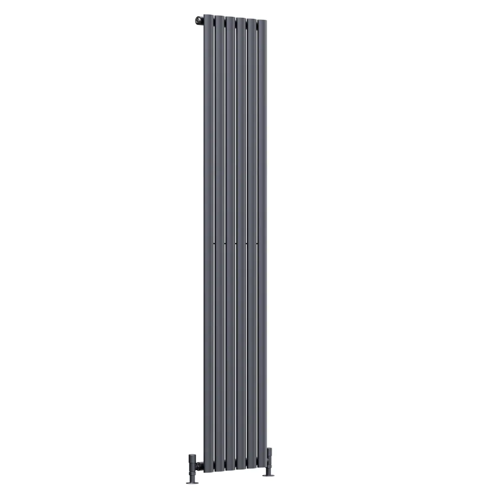 Toasty Ember Anthracite Oval Panel Vertical Radiator