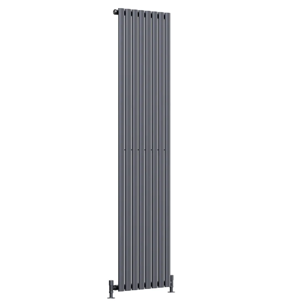 Toasty Ember Anthracite Oval Panel Vertical Radiator