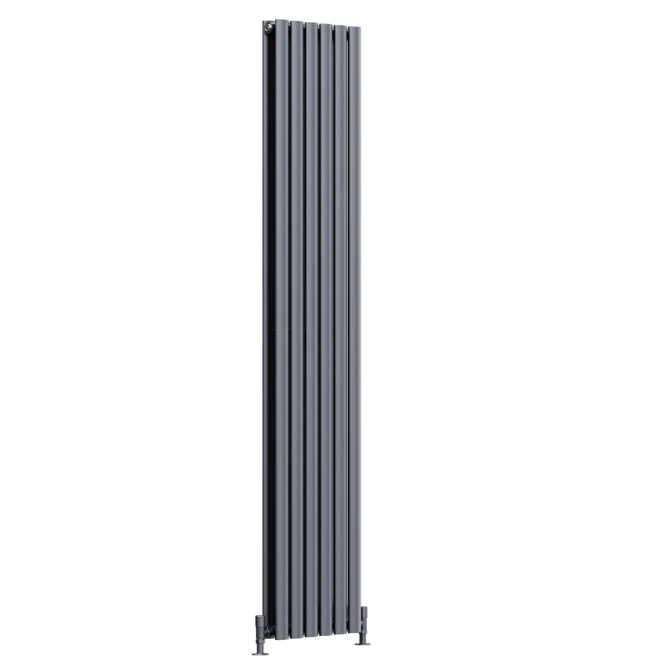 Toasty Ember Anthracite Oval Panel Vertical Radiator