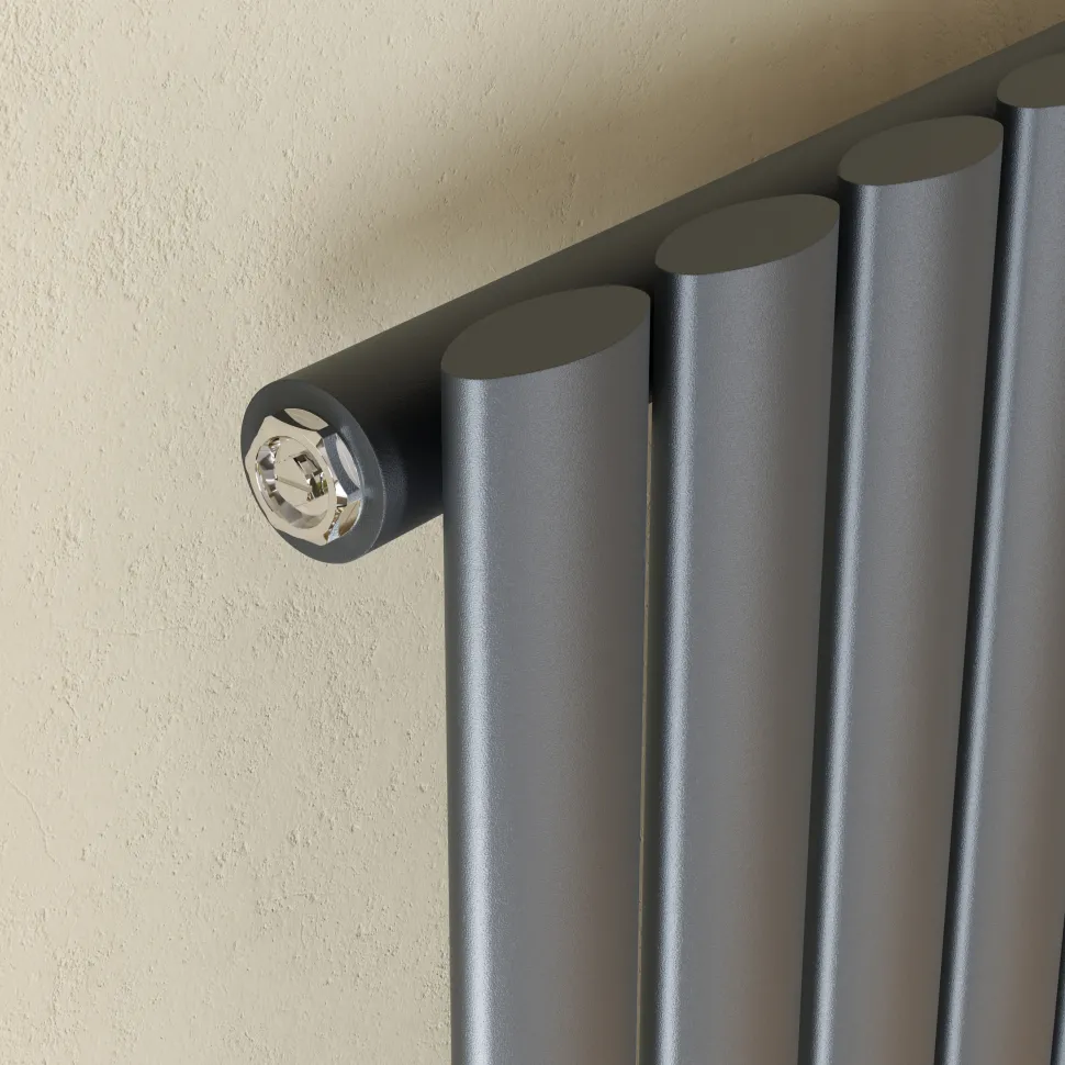 Toasty Ember Anthracite Oval Panel Vertical Radiator