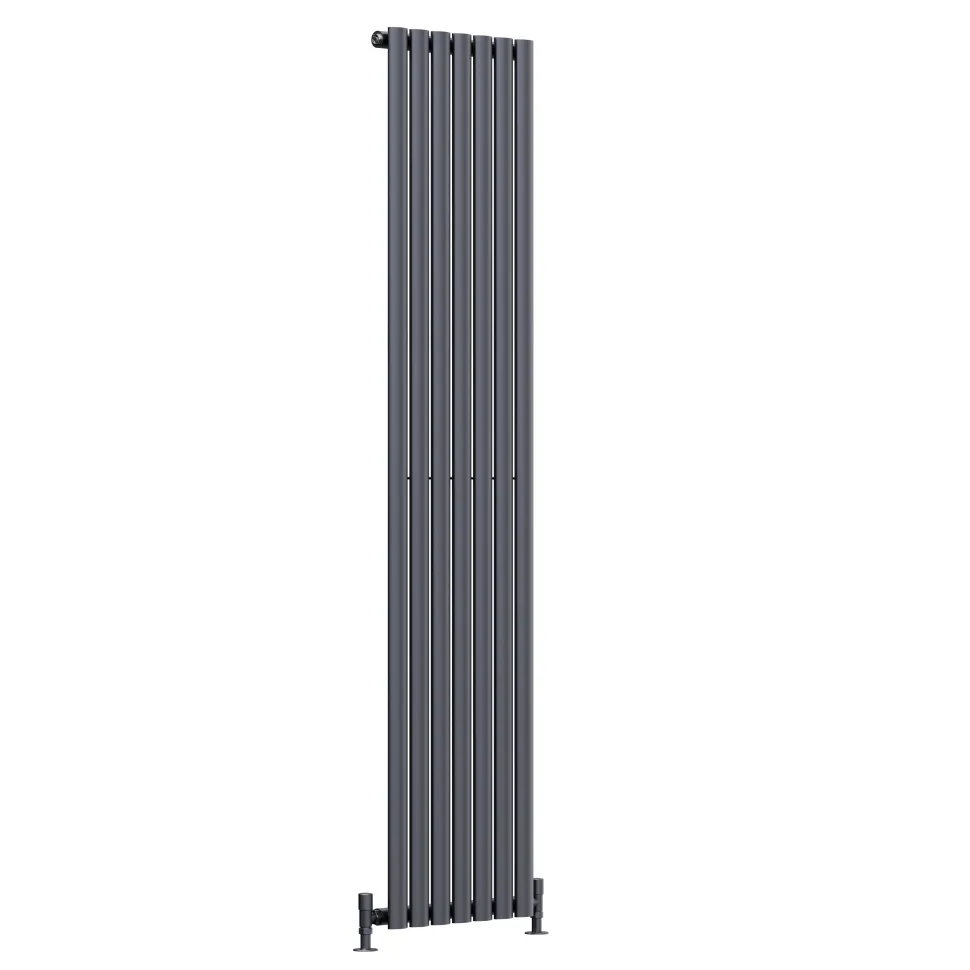 Toasty Ember Anthracite Oval Panel Vertical Radiator