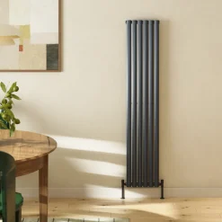 Toasty Ember Anthracite Oval Panel Vertical Radiator