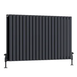 Toasty Ember Anthracite Oval Panel Horizontal Radiator