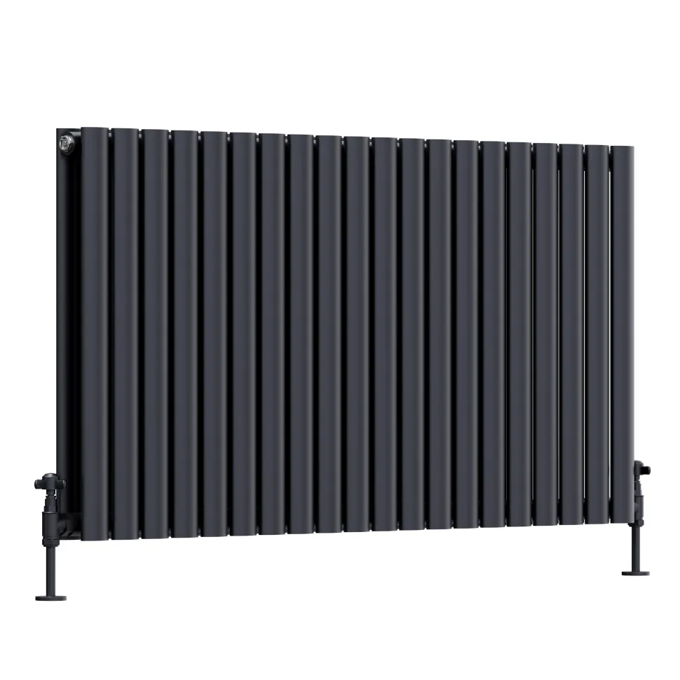 Toasty Ember Anthracite Oval Panel Horizontal Radiator