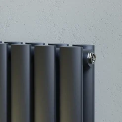 Toasty Ember Anthracite Oval Panel Horizontal Radiator