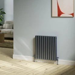 Toasty Ember Anthracite Oval Panel Horizontal Radiator