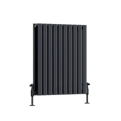 Toasty Ember Anthracite Oval Panel Horizontal Radiator
