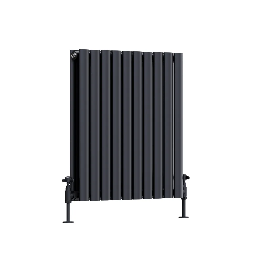 Toasty Ember Anthracite Oval Panel Horizontal Radiator