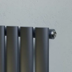 Toasty Ember Anthracite Oval Panel Horizontal Radiator