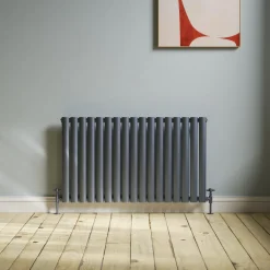 Toasty Ember Anthracite Oval Panel Horizontal Radiator