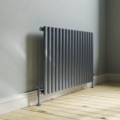 Toasty Ember Anthracite Oval Panel Horizontal Radiator