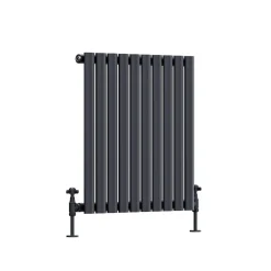Toasty Ember Anthracite Oval Panel Horizontal Radiator