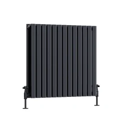 Toasty Ember Anthracite Oval Panel Horizontal Radiator