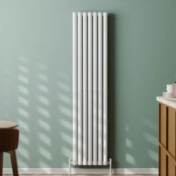 Toasty Ember White Oval Panel Vertical Radiator