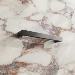 Toasty Flare Matt Black Electric Heated Towel Rail