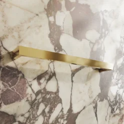 Toasty Flare Polished Brass Electric Heated Towel Rail
