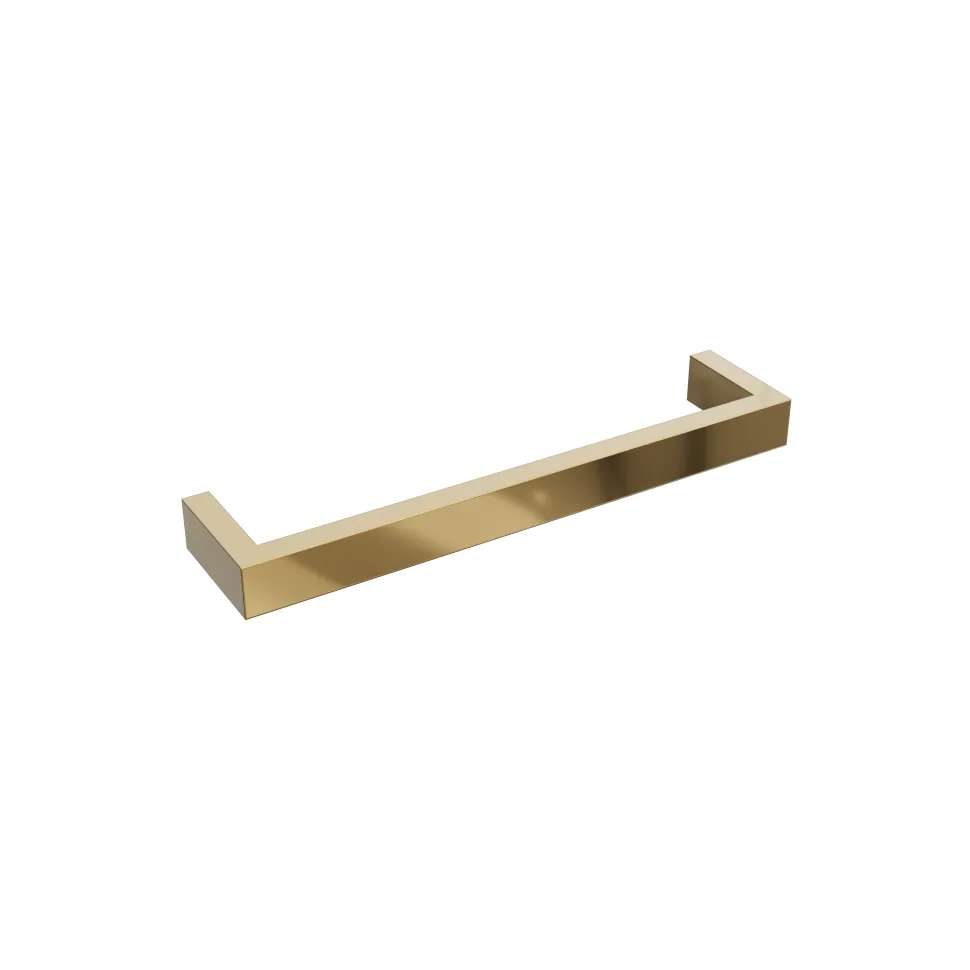 Toasty Flare Polished Brass Electric Heated Towel Rail