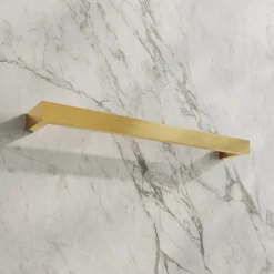 Toasty Flare Polished Brass Electric Heated Towel Rail