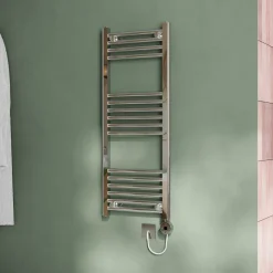 Toasty Glow Chrome 22mm Electric Heated Ladder Towel Rail with Heating Element