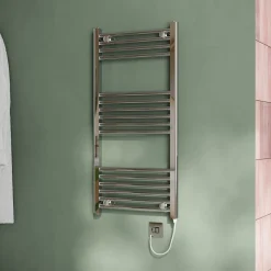 Toasty Glow Chrome 22mm Electric Heated Ladder Towel Rail with Heating Element