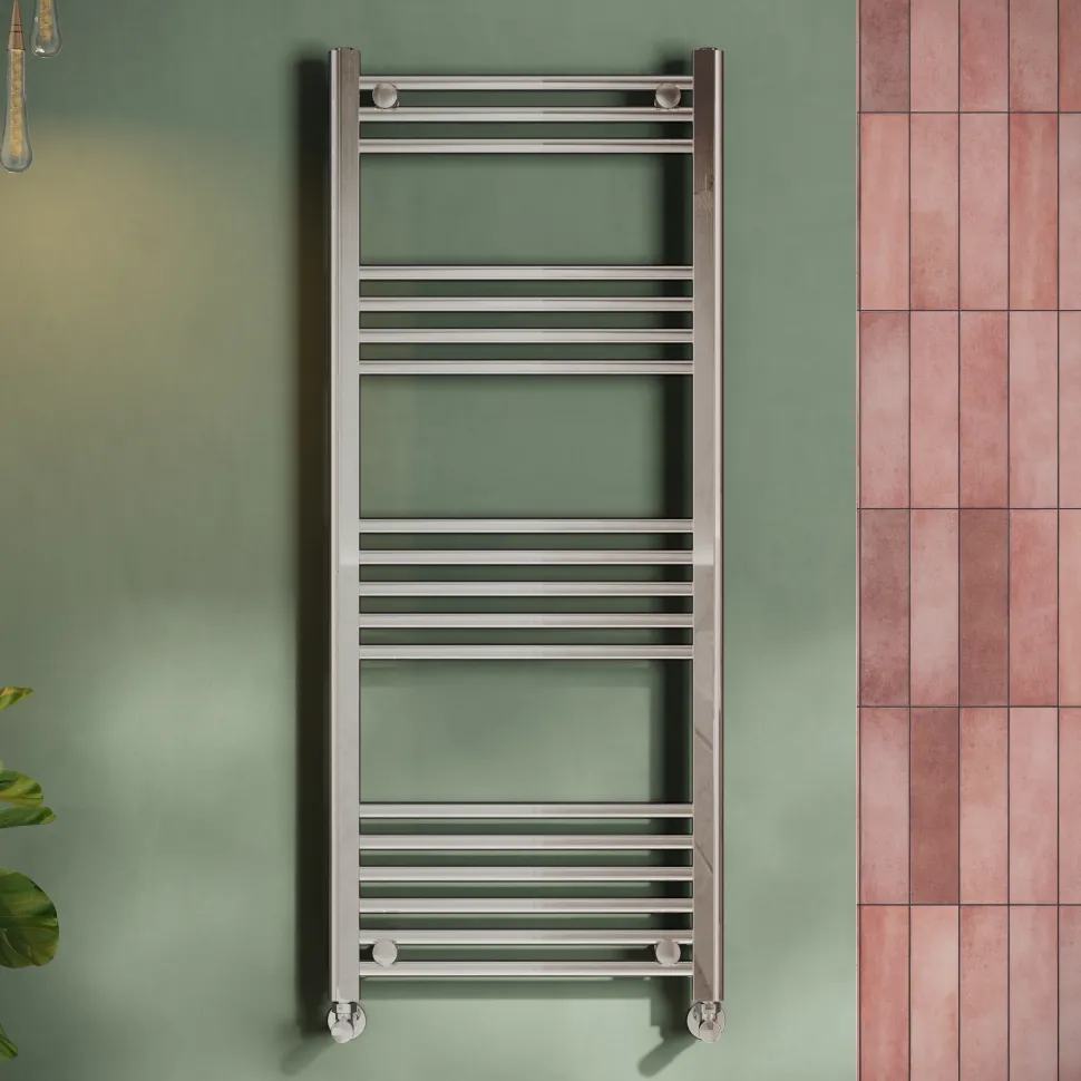 Toasty Glow Chrome 22mm Heated Ladder Towel Rail