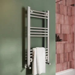 Toasty Glow Chrome 22mm Heated Ladder Towel Rail