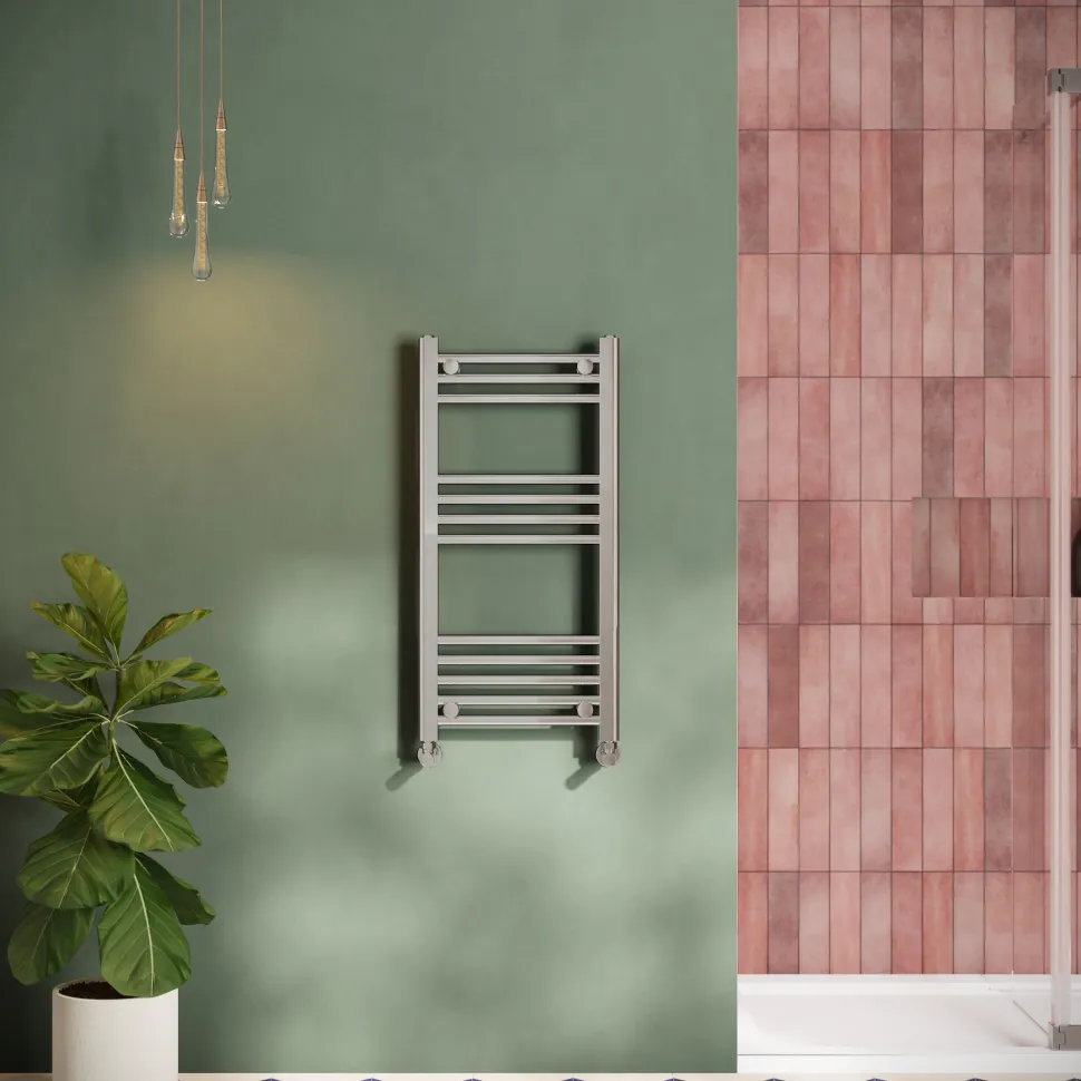 Toasty Glow Chrome 22mm Heated Ladder Towel Rail