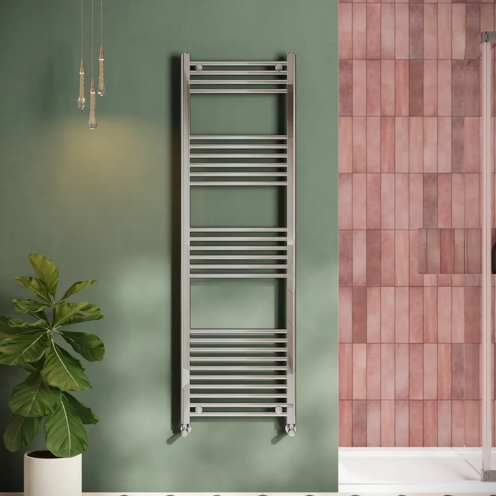 Toasty Glow Chrome 22mm Heated Ladder Towel Rail