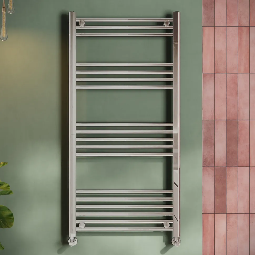 Toasty Glow Chrome 22mm Heated Ladder Towel Rail