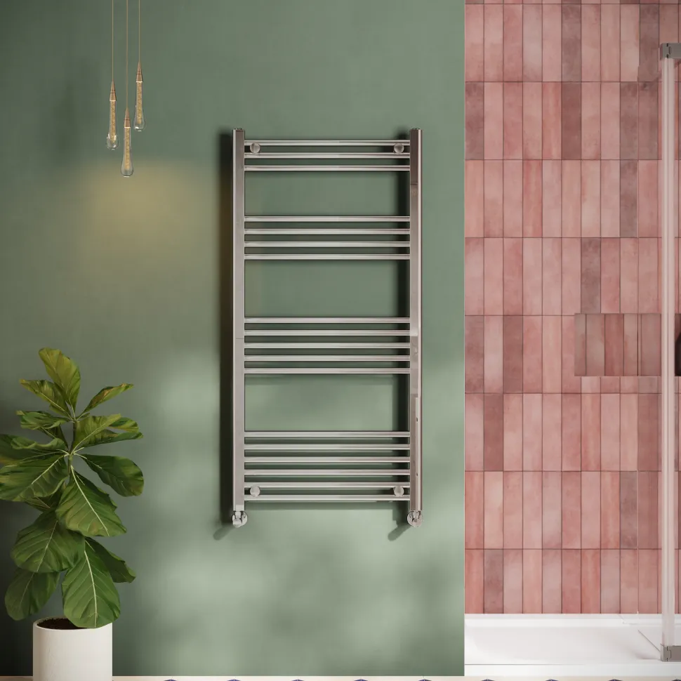 Toasty Glow Chrome 22mm Heated Ladder Towel Rail