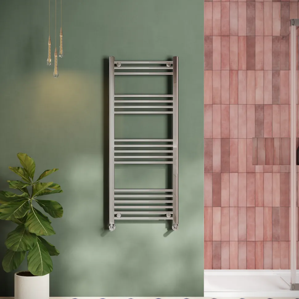 Toasty Glow Chrome 22mm Heated Ladder Towel Rail