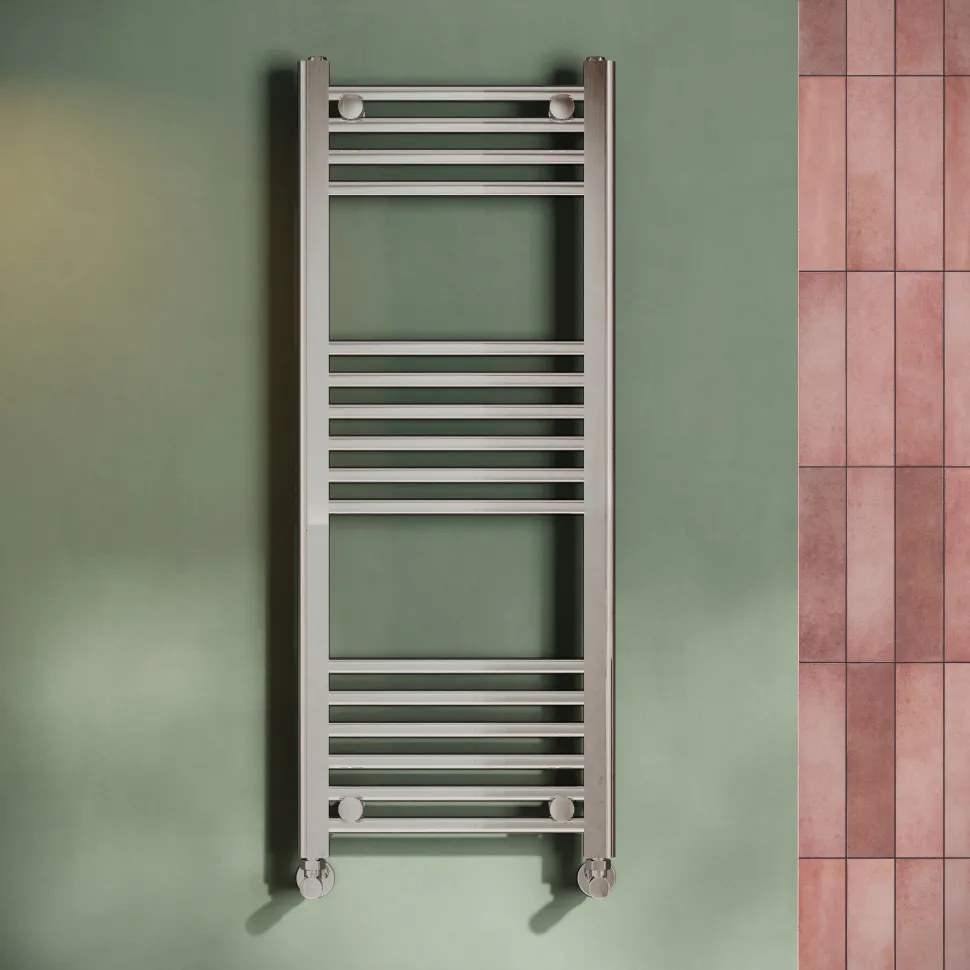 Toasty Glow Chrome 22mm Heated Ladder Towel Rail