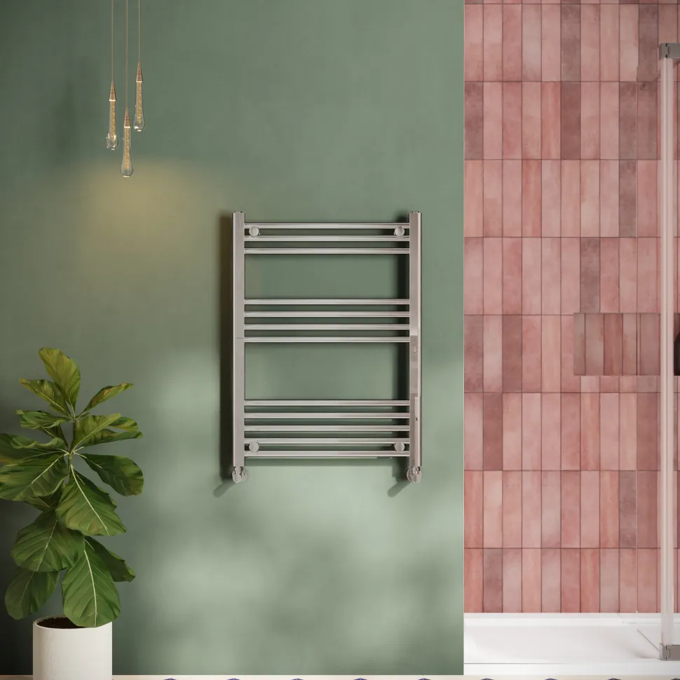 Toasty Glow Chrome 22mm Heated Ladder Towel Rail