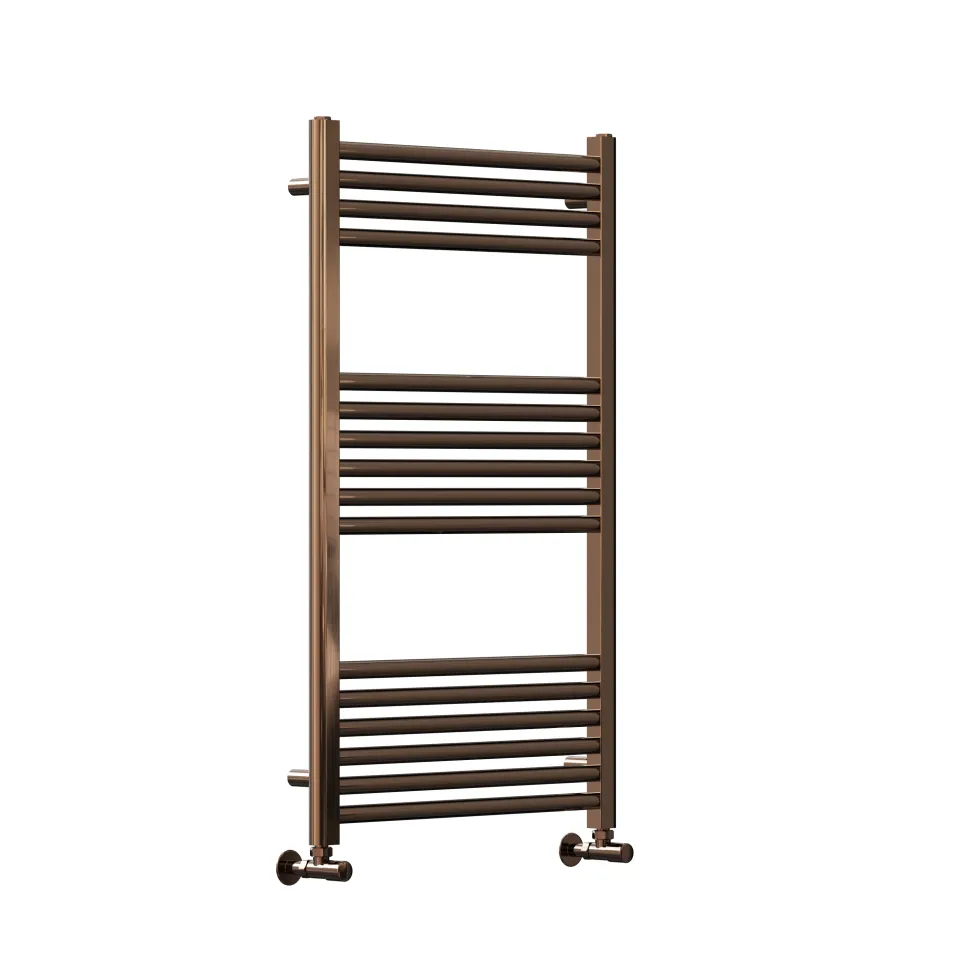 Toasty Glow Premium Brushed Bronze 25mm Heated Towel Rail