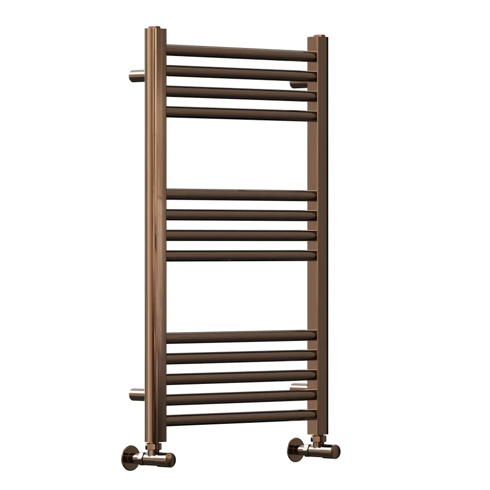Toasty Glow Premium Brushed Bronze 25mm Heated Towel Rail