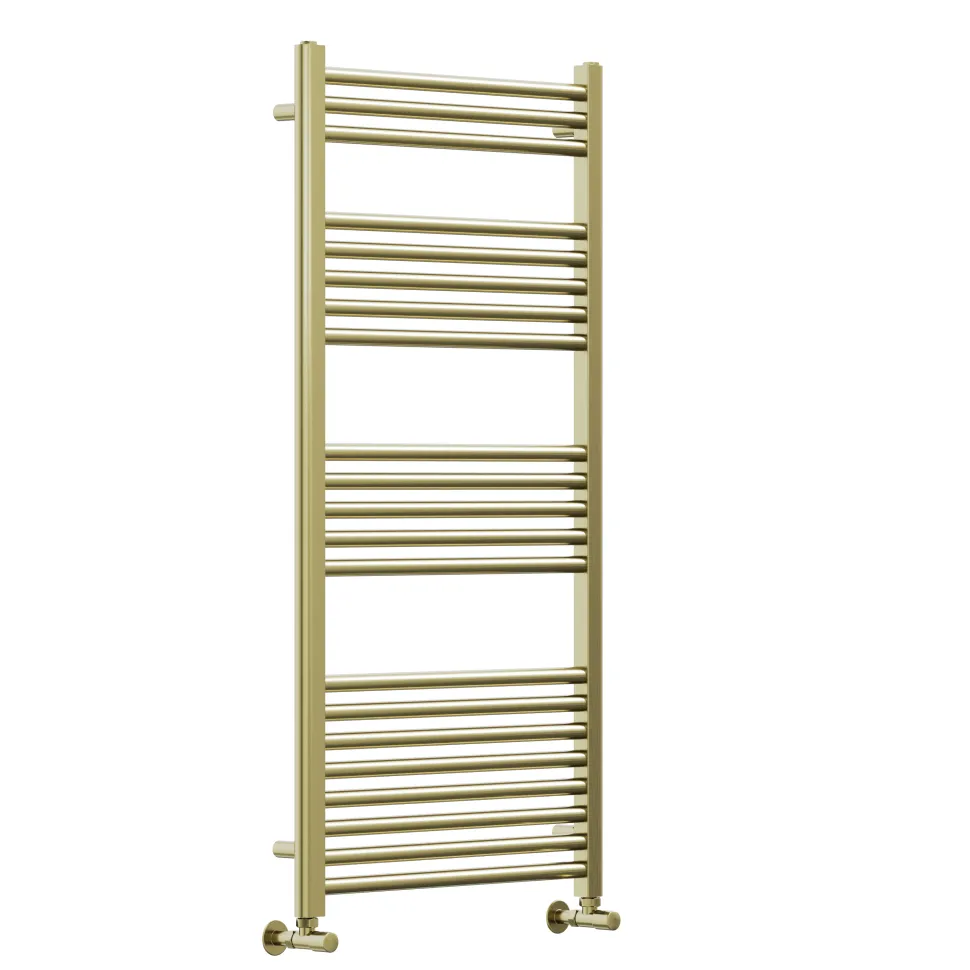 Toasty Glow Premium Brushed Brass 25mm Heated Towel Rail