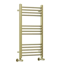 Toasty Glow Premium Brushed Brass 25mm Heated Towel Rail
