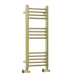 Toasty Glow Premium Brushed Brass 25mm Heated Towel Rail