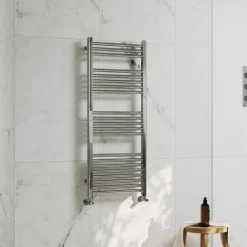 Toasty Glow Premium Chrome 25mm Heated Towel Rail