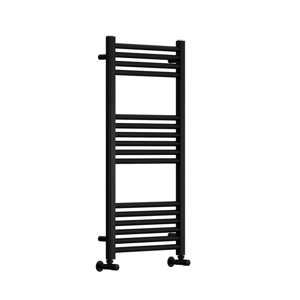 Toasty Glow Premium Matt Black 25mm Heated Towel Rail