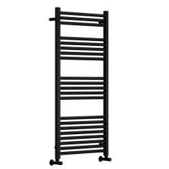 Toasty Glow Premium Matt Black 25mm Heated Towel Rail