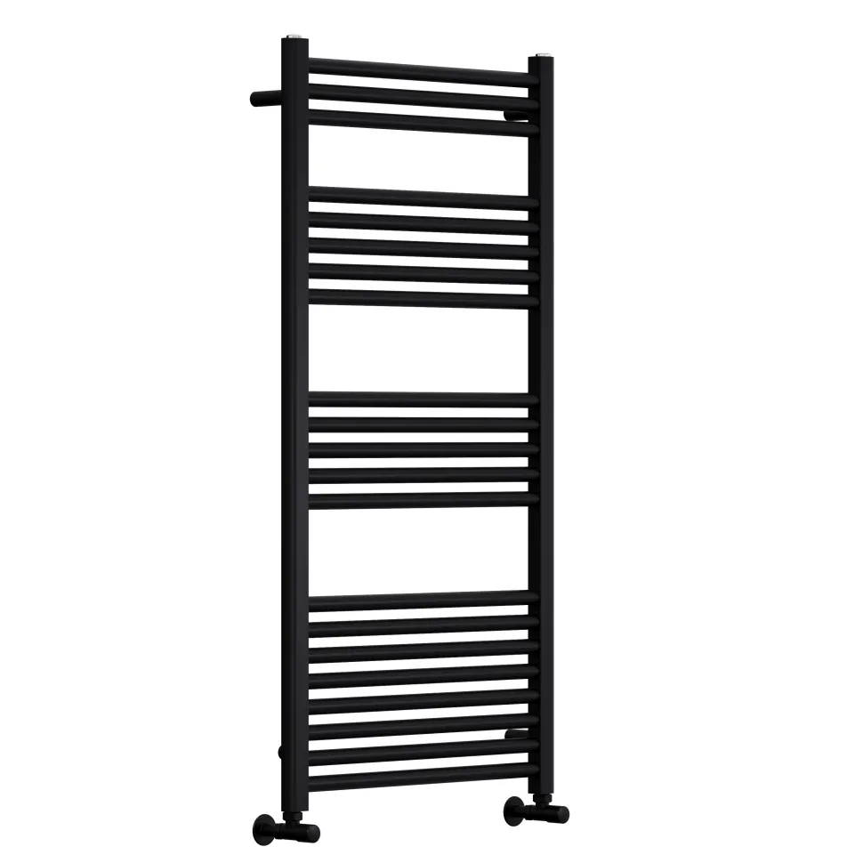 Toasty Glow Premium Matt Black 25mm Heated Towel Rail