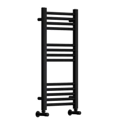 Toasty Glow Premium Matt Black 25mm Heated Towel Rail
