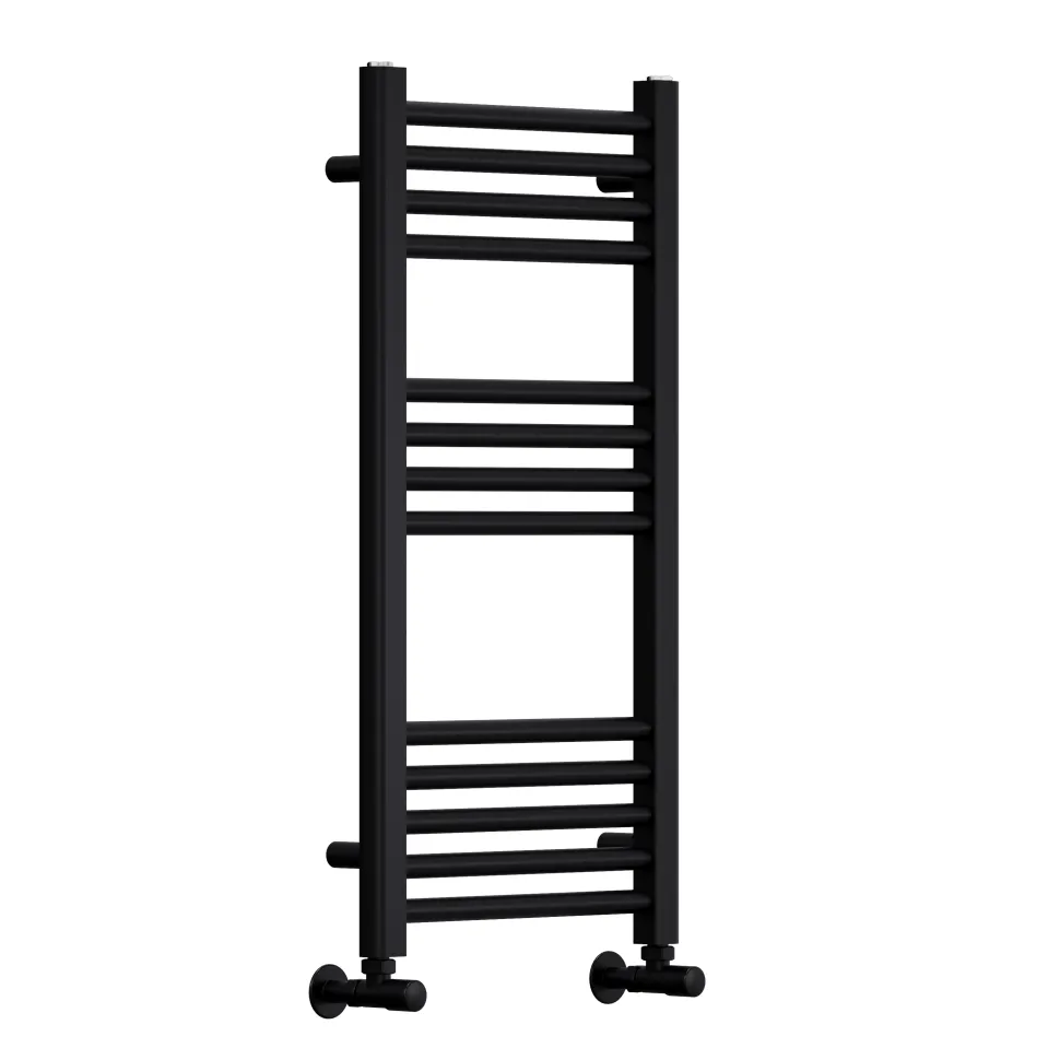 Toasty Glow Premium Matt Black 25mm Heated Towel Rail