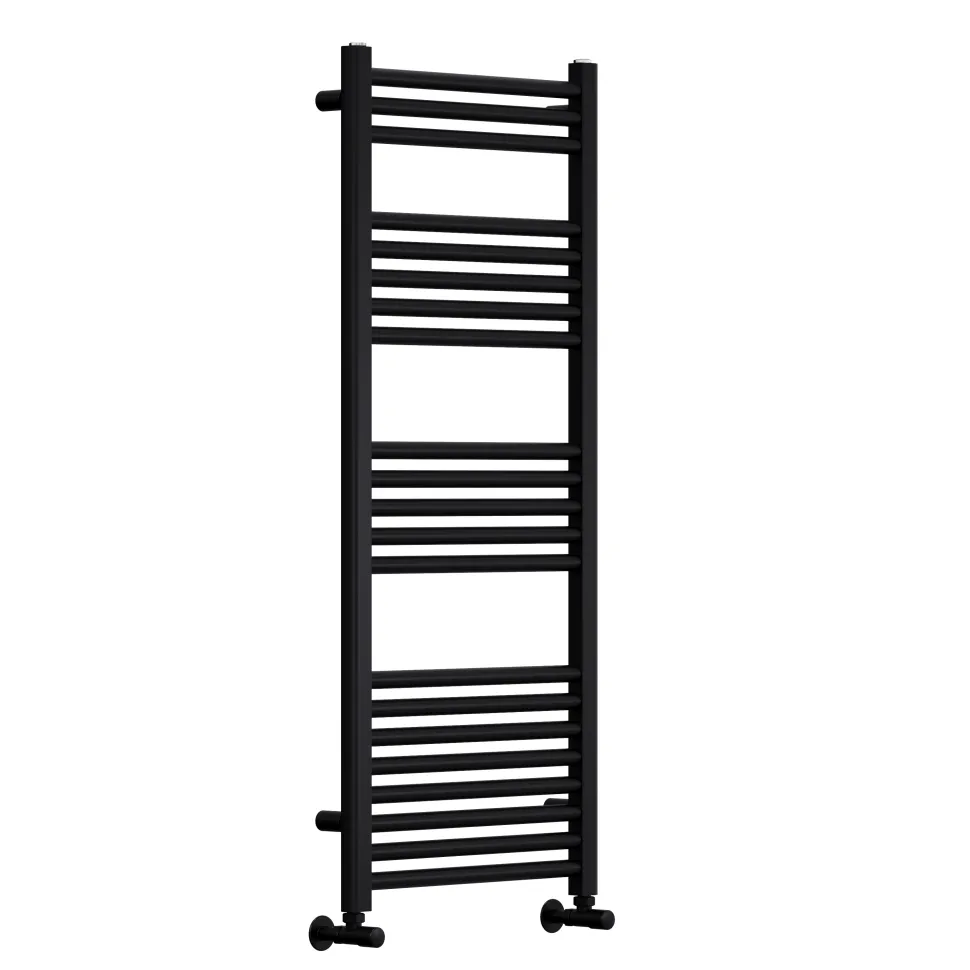 Toasty Glow Premium Matt Black 25mm Heated Towel Rail