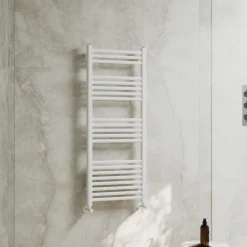 Toasty Glow Premium Matt White 25mm Heated Towel Rail