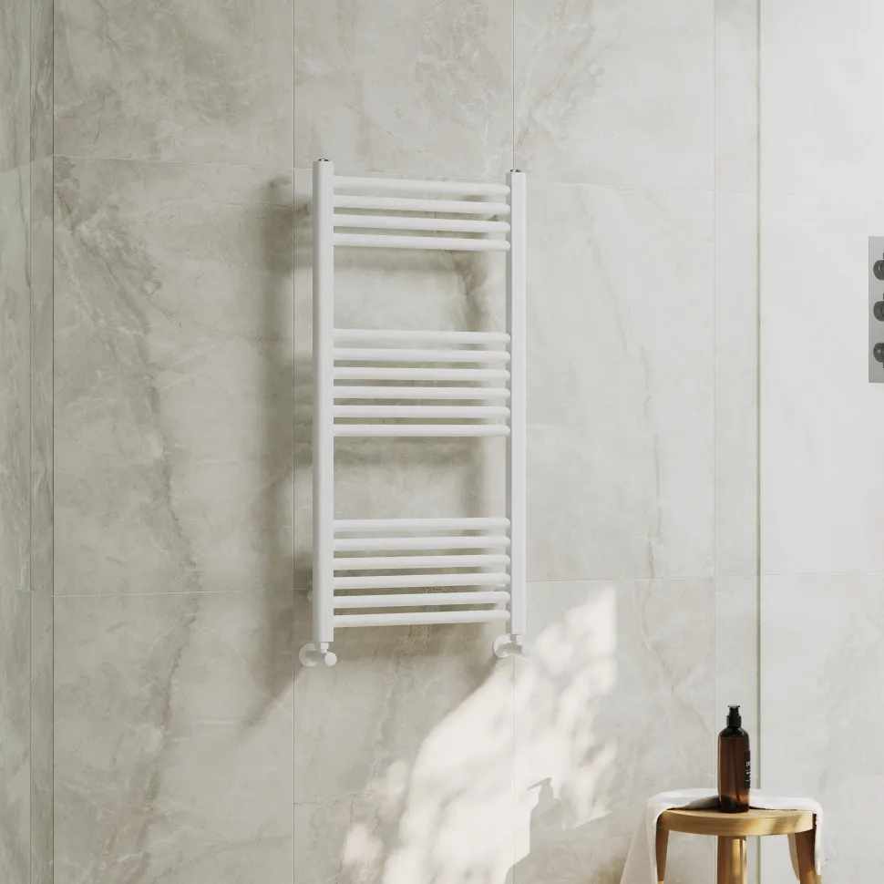 Toasty Glow Premium Matt White 25mm Heated Towel Rail