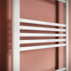 Toasty Glow White 22mm Heated Ladder Towel Rail