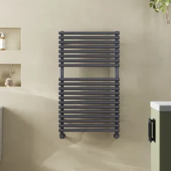 Toasty Halo Anthracite Bar on Bar Heated Towel Rail